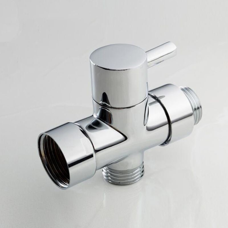 ✔☌♞Van chia ống nước dạng chữ T 3 chiều bằng đồng chrome chất lượng cao