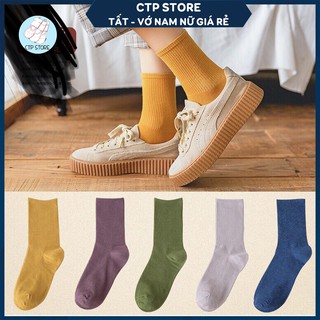 Tất Vớ Nữ Nhún Gân Tăm Nhỏ Cổ Cao ❤️FREESHIP❤️ Phong Cách Vintage Hàn Quốc [Nhiều Màu]