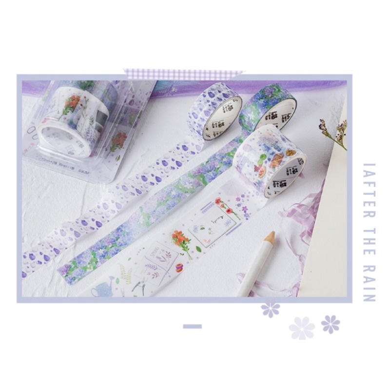 Washi - washitape set 3 cuộn WS001