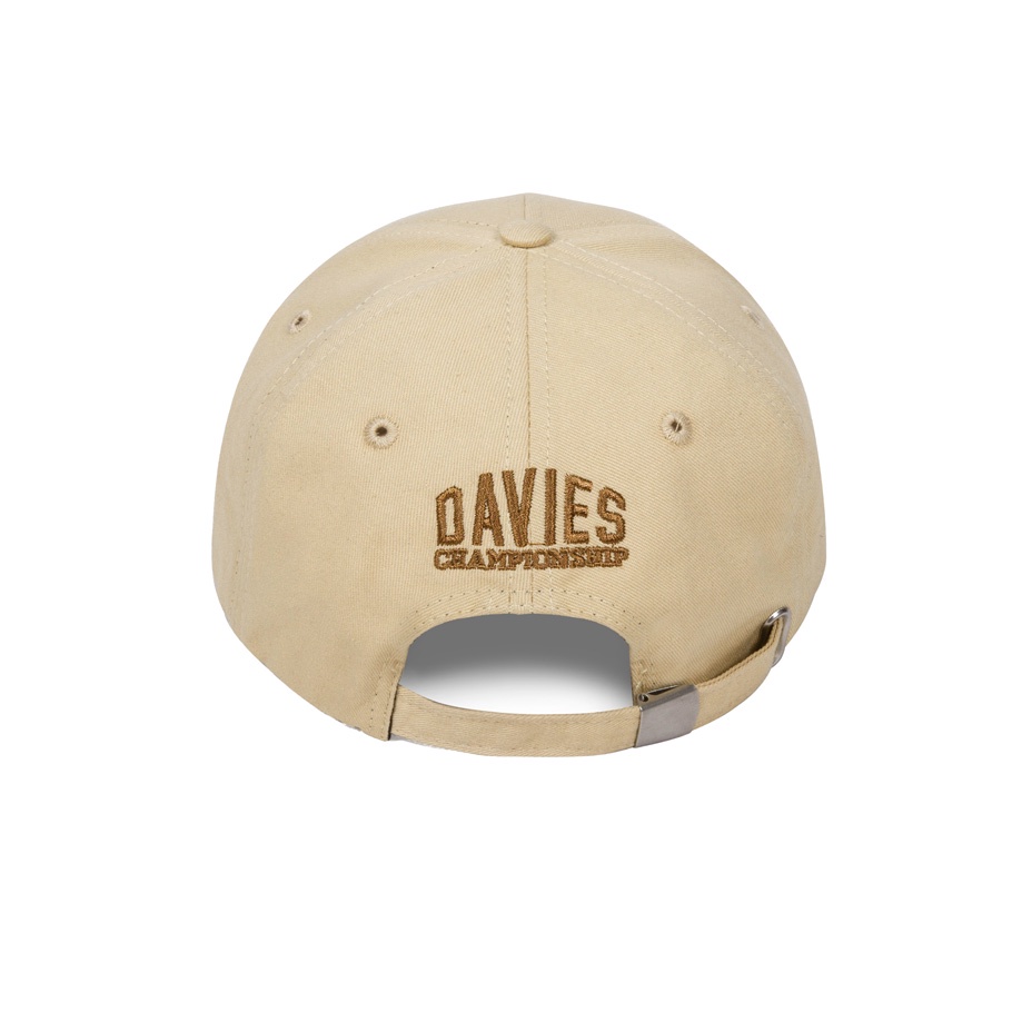 Mũ lưỡi trai nam nữ thêu logo local brand Davies - nón màu be Baseball Academy Cap