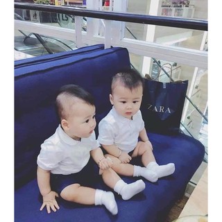 Set 3 áo polo cotton bé trai