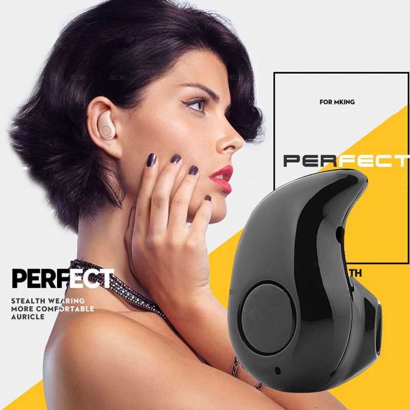 【Miễn phí Đèn LED】Tai nghe Bluetooth S530 V4.1 Ear-Pod Nhét tai Siêu Nhỏ Có Nghe Nhạc