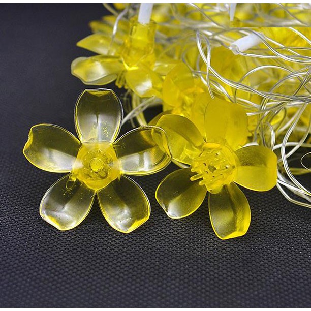 Dây Đèn Led Hoa Mai Hoa Đào 8M-50 Bóng Trang Trí Lễ, Tết ,Party