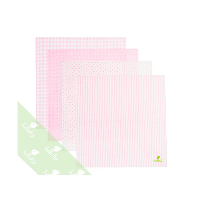 khăn mặt xô Lullaby (4c/set) cho bé