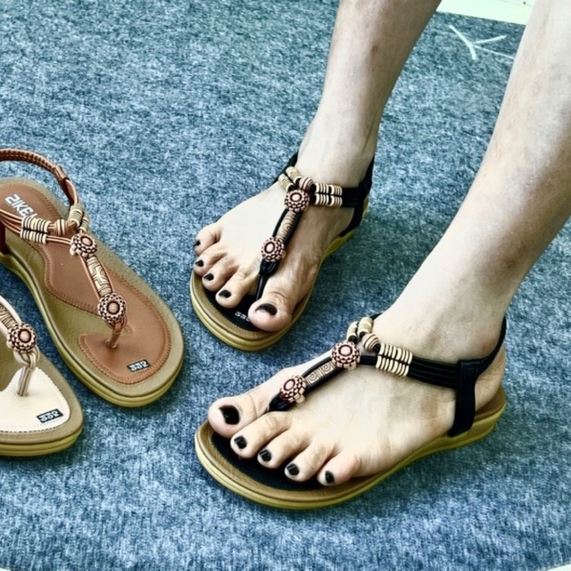 Sandal xỏ ngón MAILIAA quai thổ cẩm