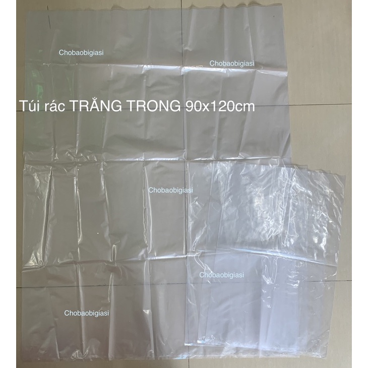 {Combo 5kg} Túi PE trong khổ lớn 90x120cm, dày 5 dem, mềm dẻo dai, chắc chắn, hàng đẹp (sp y hình)