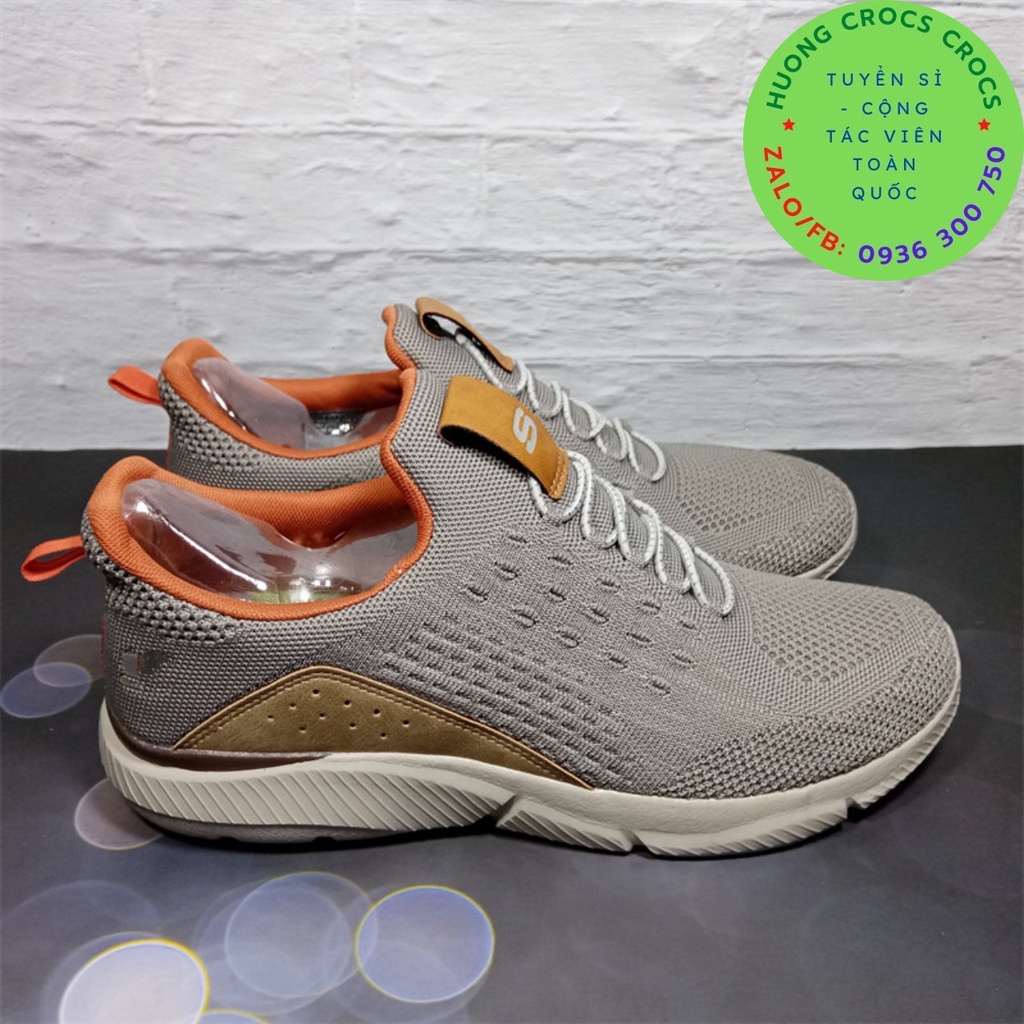 GIÀY THỂ THAO SKECHERS GOWALK GOGA MAX RELAXED FIT CHO NAM MÀU KHAKI