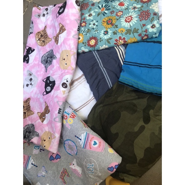 SALE SALE  SALE  120k/3kg Thun 100% Cotton 2c (khúc nhỏ 50cm-70cm Ko vuông ) may cho bé, quần đùi