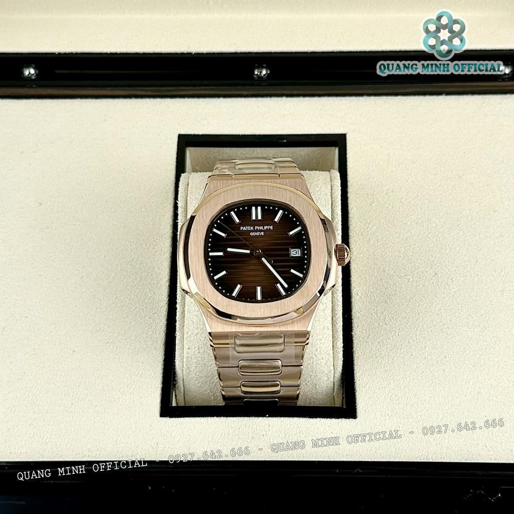 Đồng hồ cơ nam Patek Philippe Nautilus máy nhật, mẫu huyền thoại cơ tự động automatic size 40mm