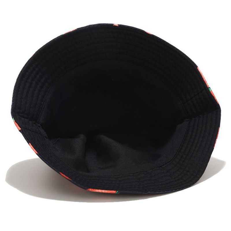 Nón Bucket Hai Mặt In Họa Tiết Trái Cây Phong Cách Bohemian Thời Trang Mùa Hè Cho Nam Và Nữ