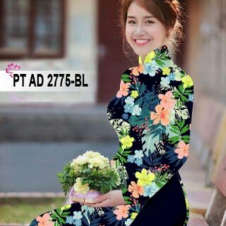 Vải áo dài hoa nhí