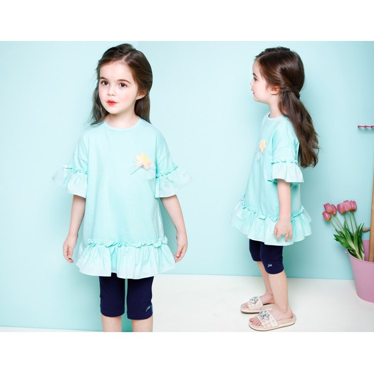 (100) Áo váy hè cotton cho bé gái jtpgse35