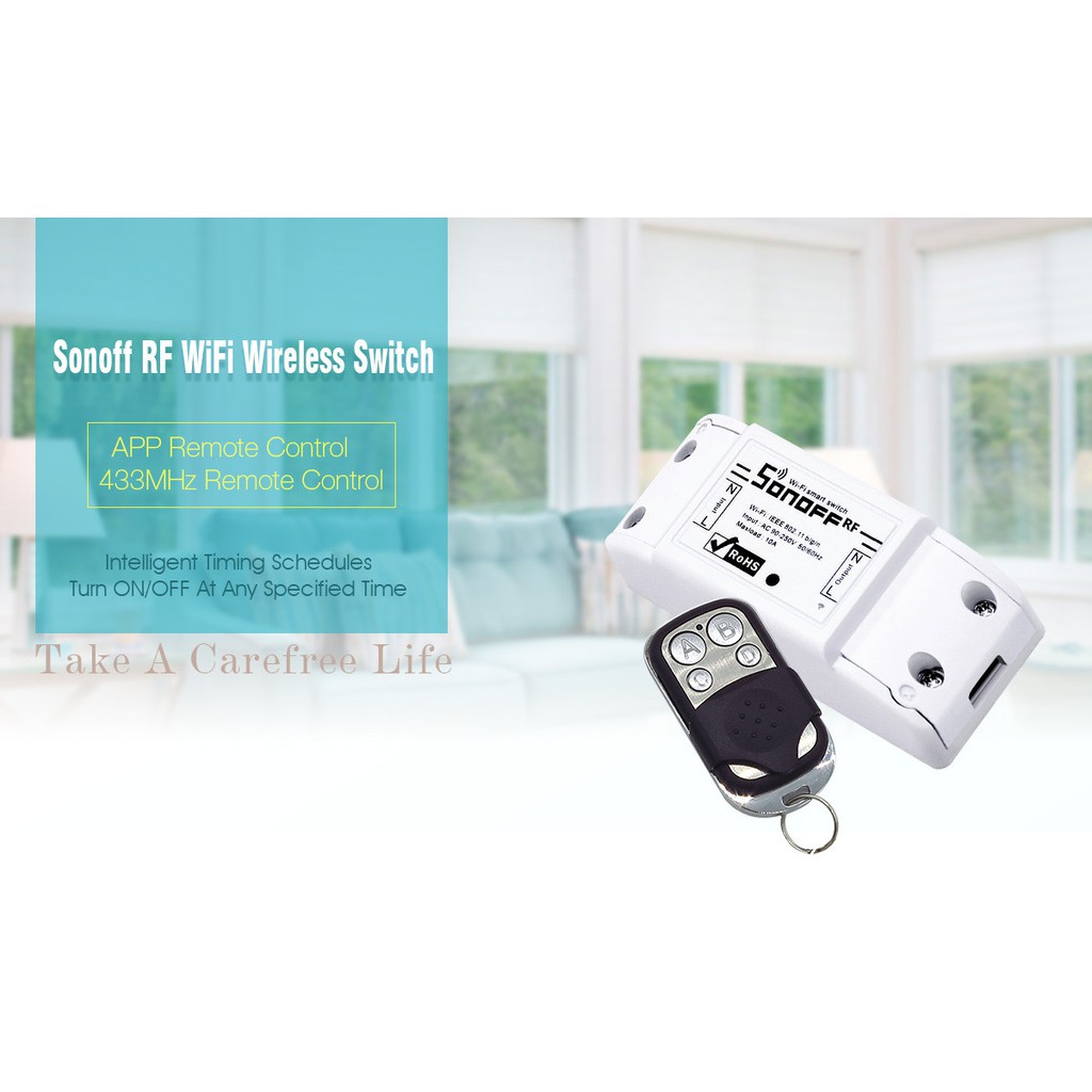 Công tắc điều khiển từ xa không dây Sonoff RF-WiFi 433Mhz