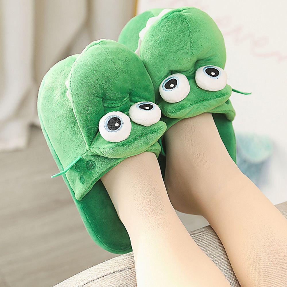 MOILYVN Dép Bông Đi Trong Nhà Hình Cá Sấu Phong Cách Mới