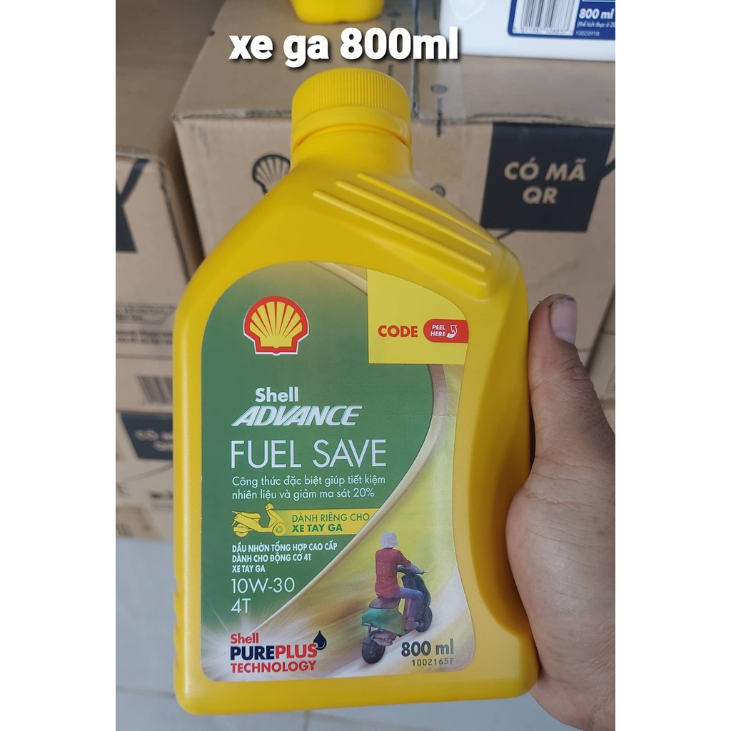 Nhớt Shell Advance tiết kiệm nhiên liệu xe ga và xe số