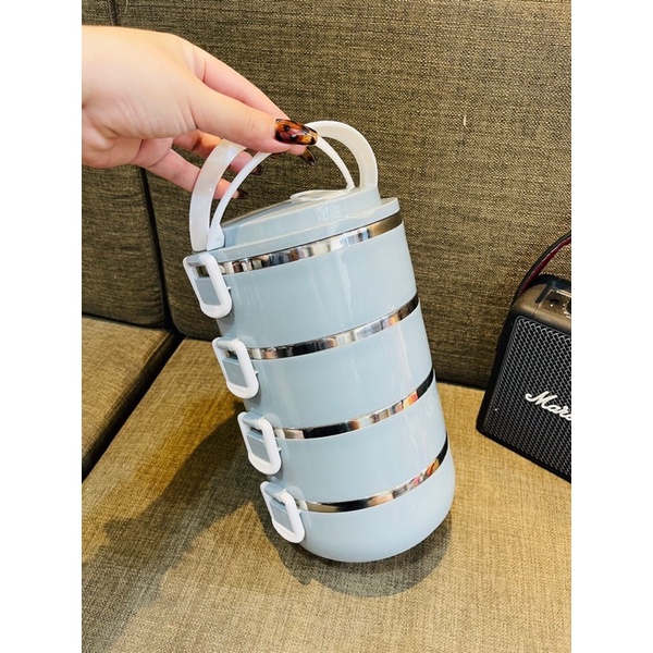 Cặp lồng cơm - Cà mên 4 tầng lúa mạch(4 TẦNG - LÚA MẠCH)