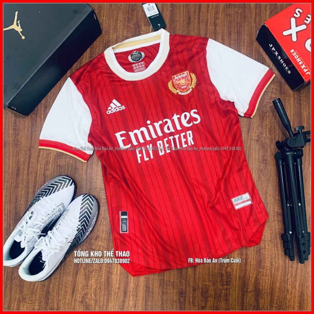 Áo Arsenal 2022 bản Fan, Set bộ quần áo đá bóng CLB Arsenal 2022 vải gai thái chuẩn áo thi đấu phom 