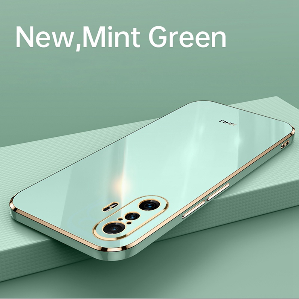 Ốp điện thoại tpu silicon mềm mạ vàng 6d bảo vệ camera cho Xiaomi Redmi K40 Poco F3 Gt 5g