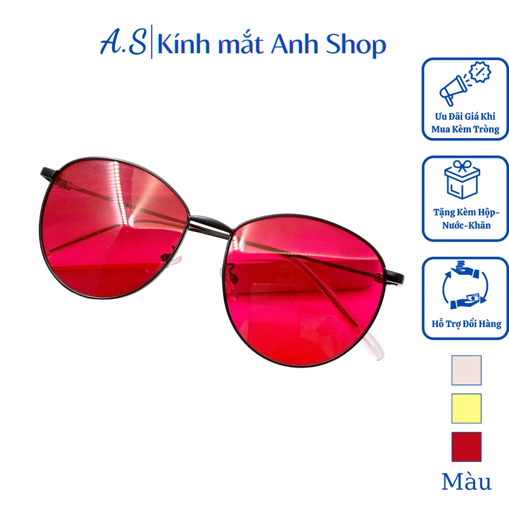 Kính mát tròn dễ xài 6317 Anh Shop