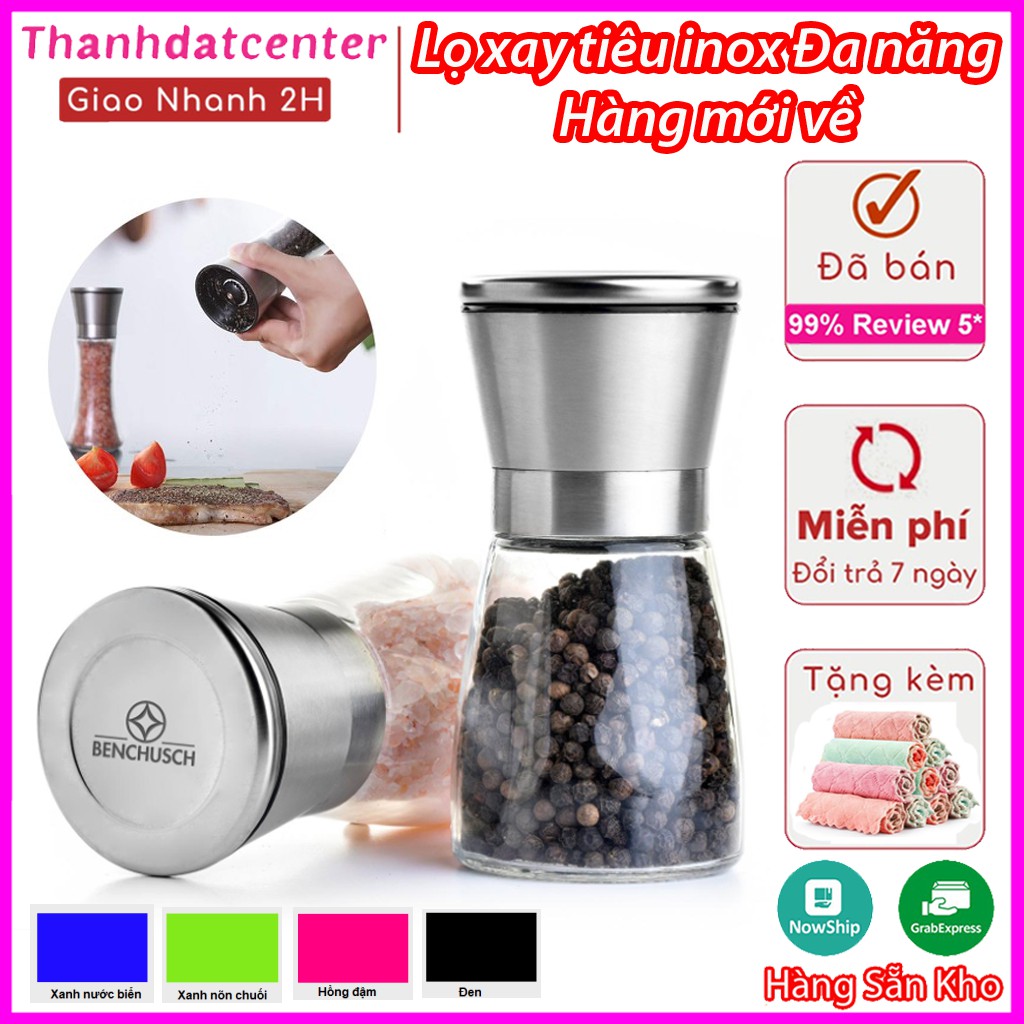 Dụng cụ xay tiêu inox sang trọng 💥Ở ĐÂU RẺ - TÔI RẺ HƠN💥