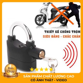 [ CÓ HÌNH ẢNH VÀ VIDEO THẬT ] Khóa chống trộm nhà và xe cộ thông minh,loại màu đen cao cấp