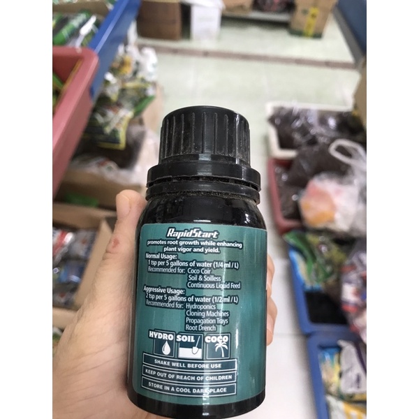 Sản phẩm siêu kích rễ General Hydroponics Rapid Start hũ 125ml nhập khẩu Mỹ