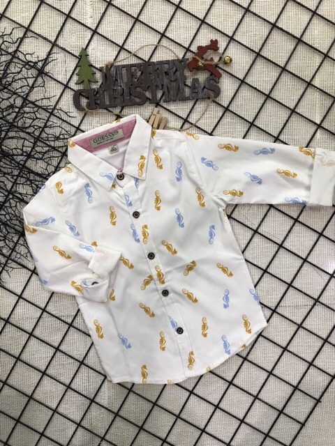 [ XẢ HÀNG ]Áo sơ mi dài tay cho bé trai, chất vải lenni cotton đẹp,mịn, mát, cực co dãn