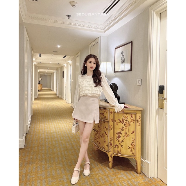 DIANA TOP - áo sơ mi đũi tơ SEDUISANT.REV