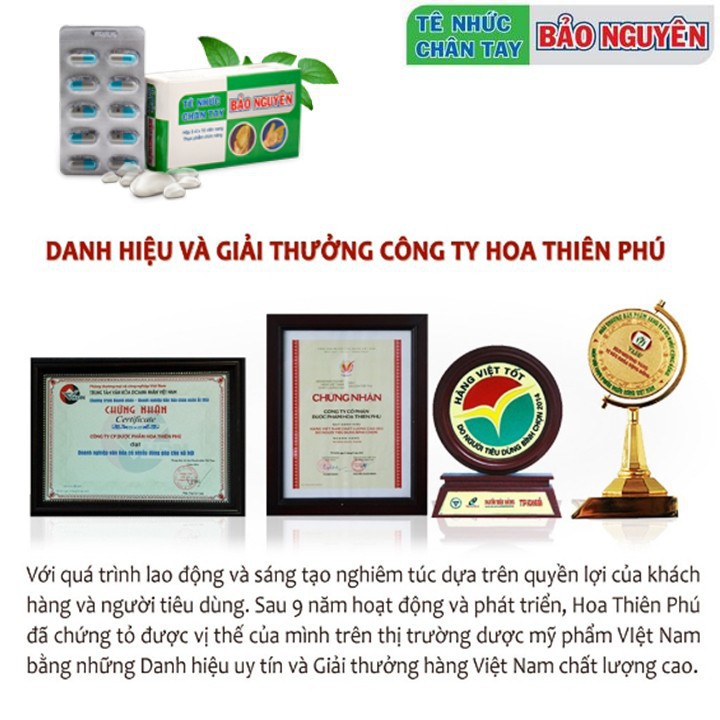 ✅  Tê nhức chân tay BẢO NGUYÊN - Giúp thông kinh hoạt lạc, giảm tê đau nhức mỏi xương khớp, vai gáy