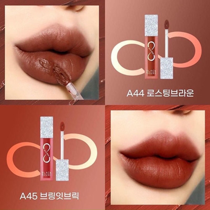 Son kem lỳ black rouge màu A44 nâu cháy