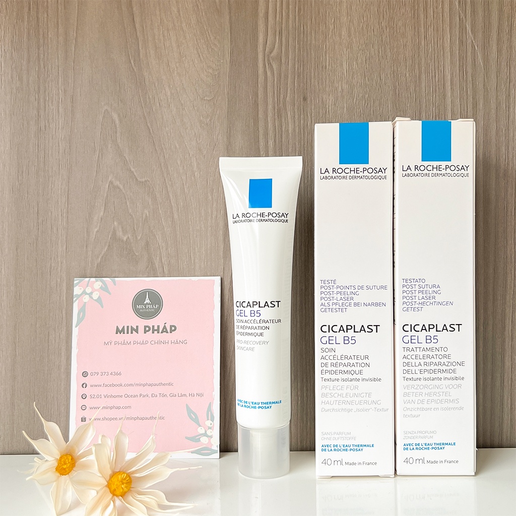 Kem Dưỡng Ẩm Dạng Gel La Roche Posay Cicaplast Gel B5 Giảm Sẹo Thâm, Phục Hồi Da 40ml