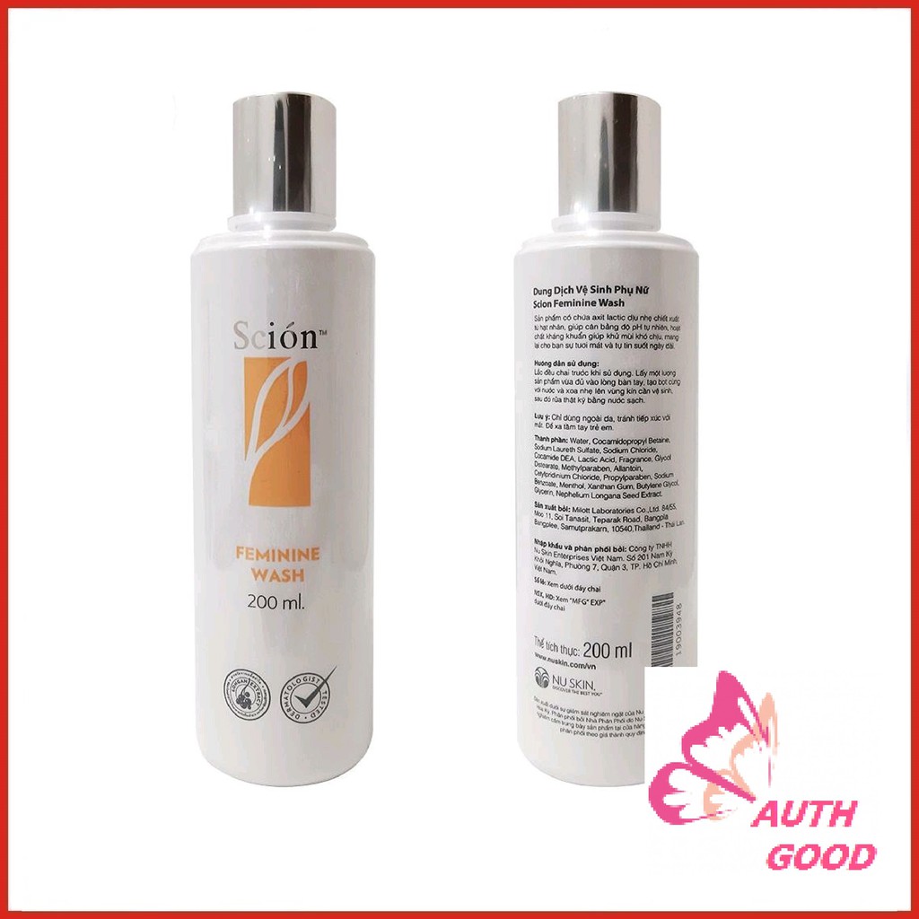 Dung Dịch Vệ Sinh ✅FREESHIP✅ Dung Dịch Vệ Sinh Phụ Nữ Scion Feminine Wash Nuskin Chăm Sóc Vùng Kín Hiệu Quả 200ML