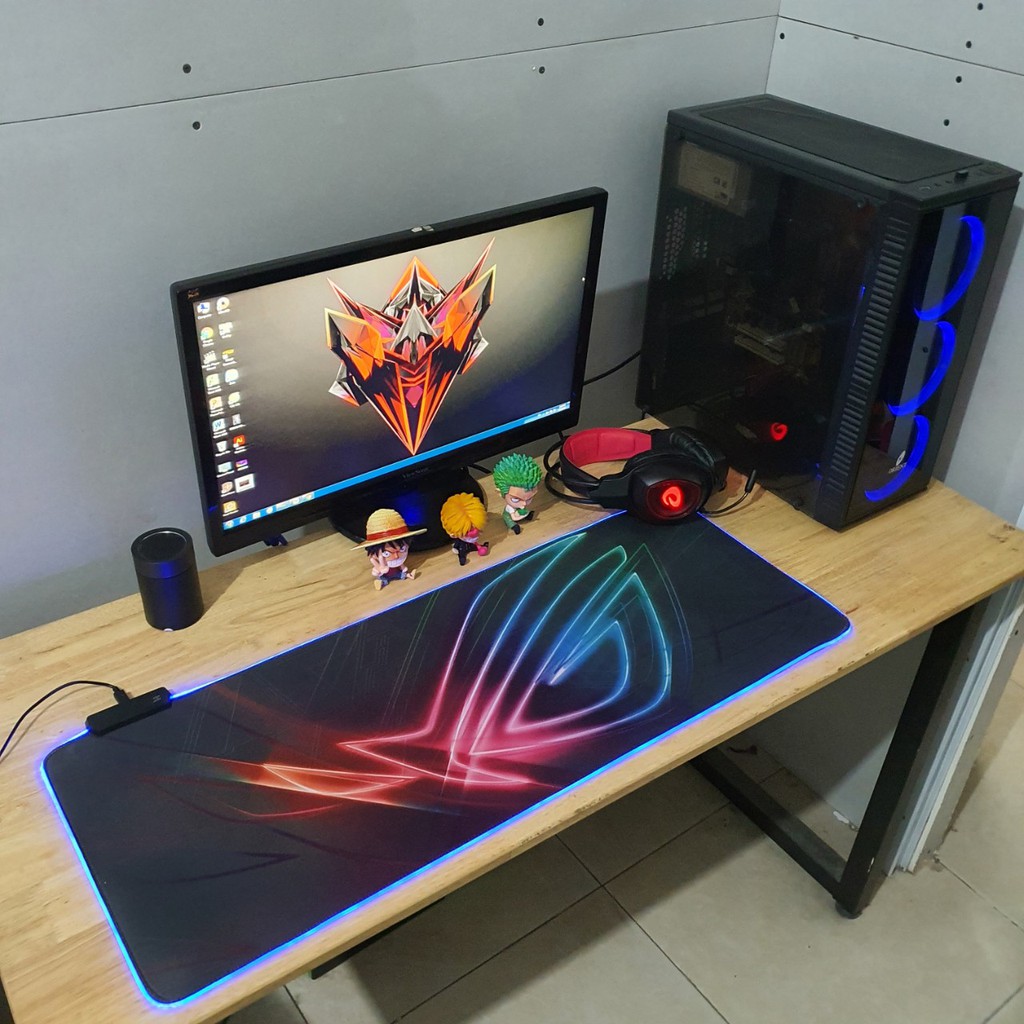 Lót chuột RGB Size 80x30cm, 90x40cm Dày 3mm Siêu bền