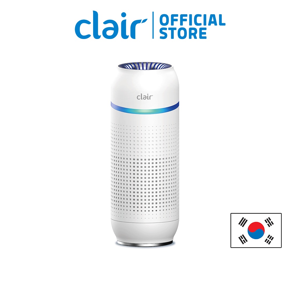 [CLAIR] B3S Portable, Rechargeable Air Purifier with UV LED Sterilizer for Car, Airplane, Office, Room, HEPA Filter removes 99.9% Dust, Smoke, Odor with Activated Carbon Filter