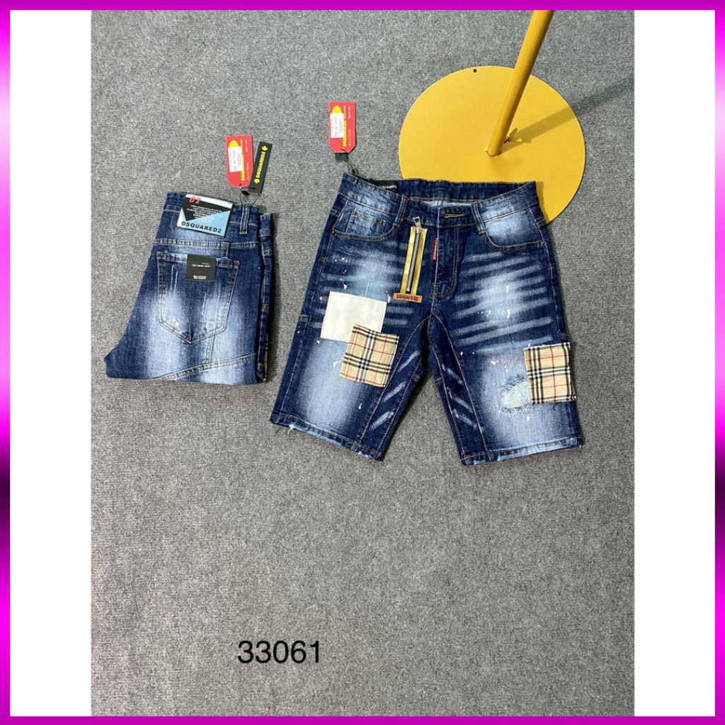 Quần Ngố ⚡ Quần Bò Nam DSQ Khóa Lệch Màu Xanh Hàng Siêu đẹp | BigBuy360 - bigbuy360.vn