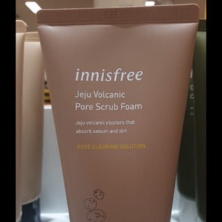 (order có bill )Sua rua mat inniissfree JEJU VOLCANIC PORE SCRUB FOAM (Tro núi lửa trắng)