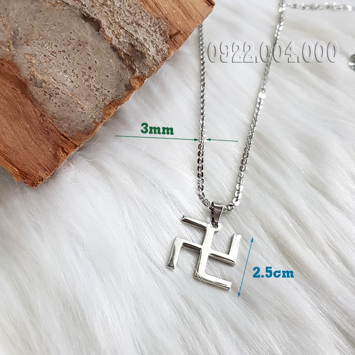 Dây chuyền nam mặt chữ vạn MZ1836
