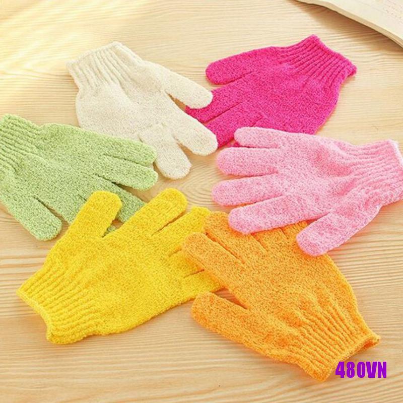 Set 5 Đôi Găng tay đi tắm Tẩy Tế Bào Chết Mát Xa Chăm Sóc Da