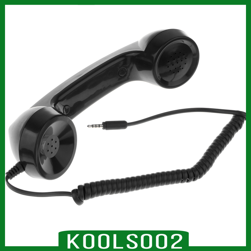 3.5mm Mic Retro Cell Telephone Handset Phone Classic Receiver Red