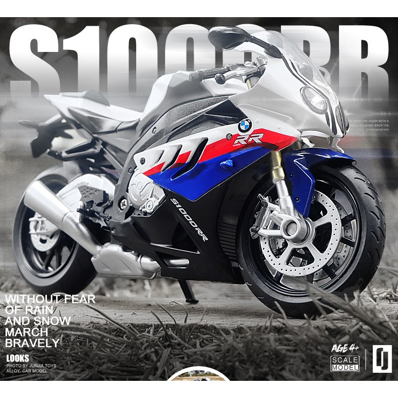 Mô hình xe mô tô BMW S1000RR tỉ lệ 1:12