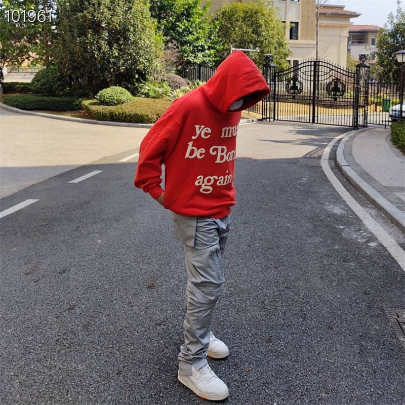 Áo hoodie in chữ "ye must be born again cho nam nữ