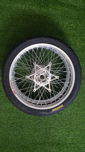 Bánh căm sonic đùm mạ crom kèm lòng cnc niềng nhôm thái full vỏ ruột maxxis trước sau lắp như zin cho sonic 150 msp 0118