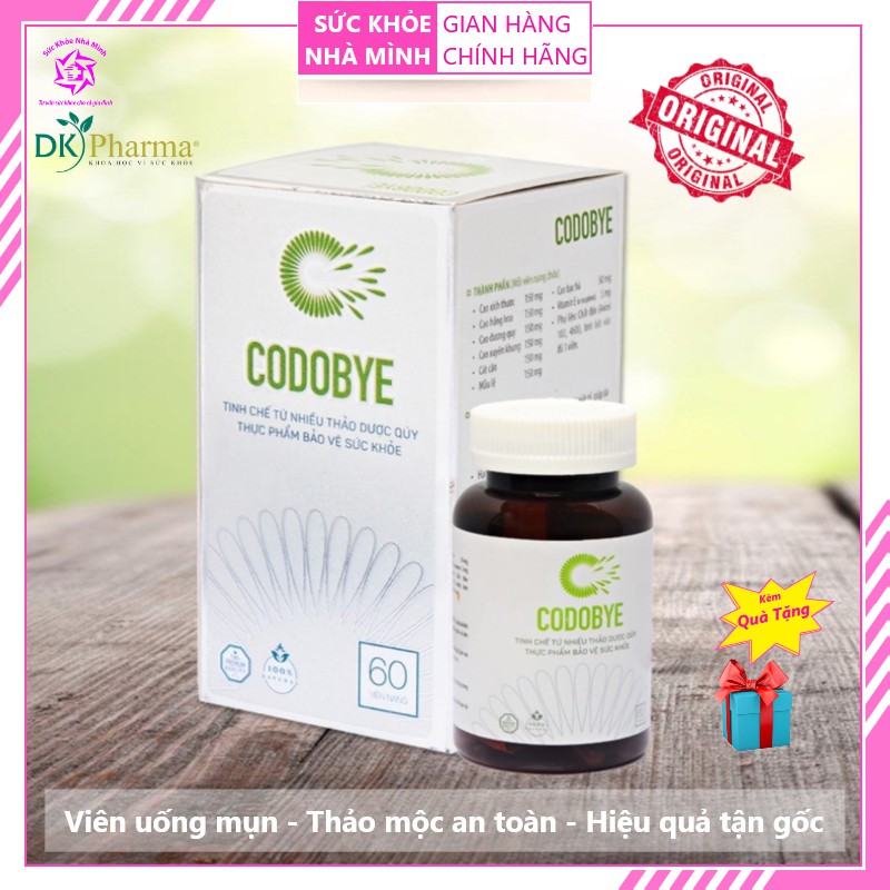 Viên Uống Mụn CODOBYE ® hộp 60v - Thảo Dược An Toàn