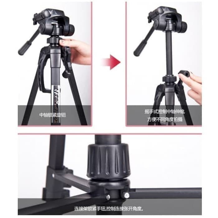 Camera TRIPOD WEIFENG WT-3520 DSLR kèm mic chất lượng cao