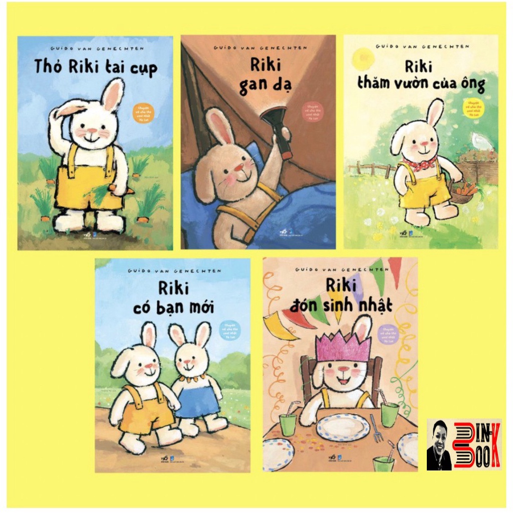 Sách Nhã Nam - Bộ Chuyện về chú thỏ cool nhất Hà Lan - Thỏ Riki (5 tập) - Bình Book