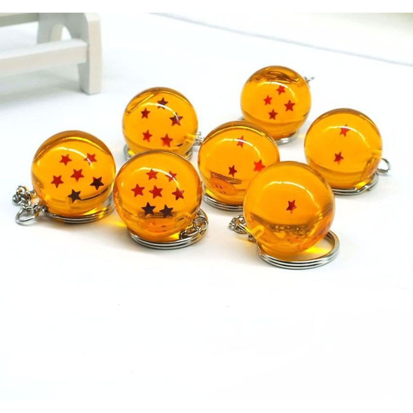 Móc khoá Bảy Viên Ngọc Rồng đủ bộ từ 1 sao đến 7 sao cao cấp MKDB01