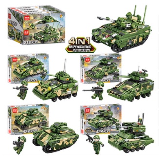 Đồ Chơi Trí Tuệ - Mô Hình Đồ Chơi Láp Ráp LEGO - XE TĂNG 4IN1