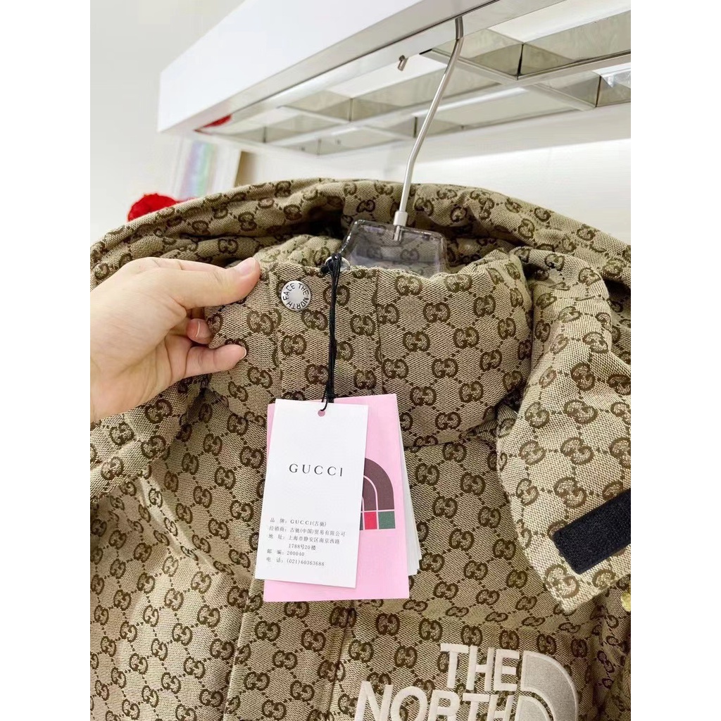 The North Face Gucci đã sẵn sàng tàu! Áo Khoác cotton Giữ Ấm Thời Trang Mùa Đông Mới
