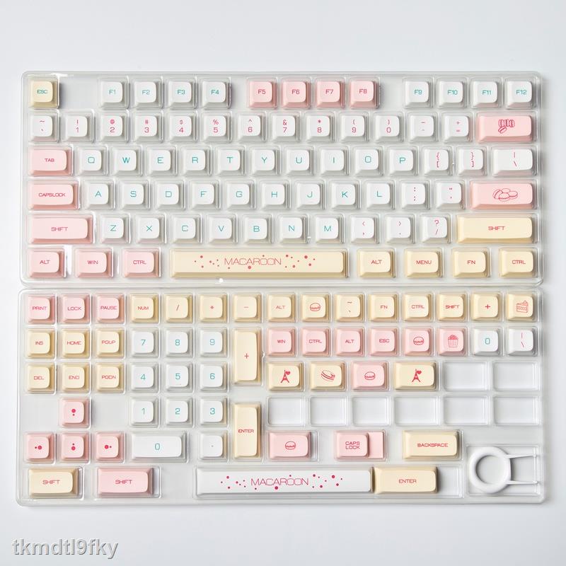 BÁN SỈ 131 Phím Macaron Keycap XDA Cấu hình PBT DYE-SUB dễ thương Keycap cho Bàn phím cơ Cherry MX Switch