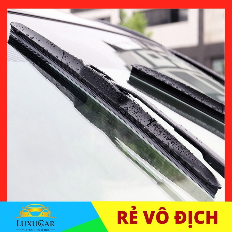 Gạt mưa ô tô, gạt mưa xe hơi Silicone 3 khúc CAO CẤP Hybrid - Loại ngàm U dành cho các dòng xe phổ thông